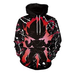 anime dragon ball z super saiyan goku 3d printed hoodie/zipper hoodie