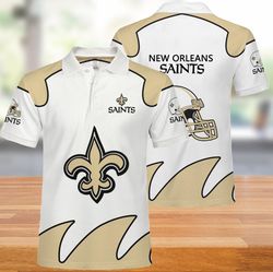 new orleans saints men&8217s polo shirts white