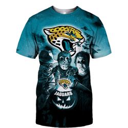 jacksonville jaguars t shirt 3d halloween horror night t shirt