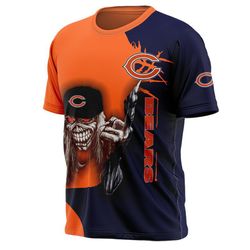 iron maiden chicago bears t shirt for men