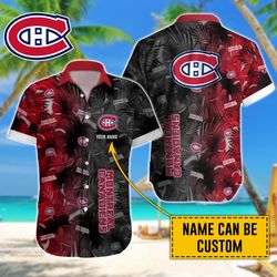 montreal canadiens hawaiian shirt custom name