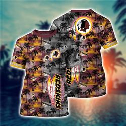 men&8217s washington commanders t-shirt palm trees graphic