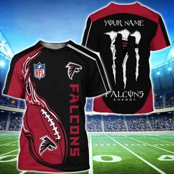 monster energy atlanta falcons t shirts men custom name