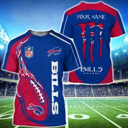 monster energy buffalo bills t shirts men custom name