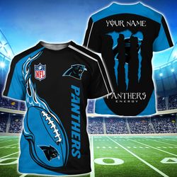 monster energy carolina panthers t shirts men custom name