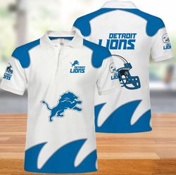 detroit lions polo shirts white for men