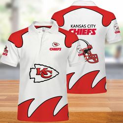 kansas city chiefs polo shirts white