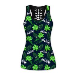 seattle seahawks tank top printed floral