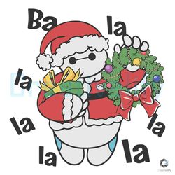 ba lalala big hero christmas svg cute santa baymax file