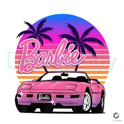 barbie glitter car png sublimation download