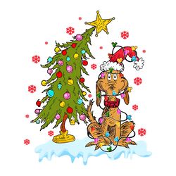 grinch max christmas tree png merry xmas lights file