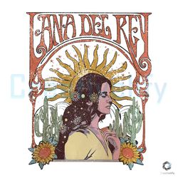 lana del rey vintage svg music tour 2023 file for cricut