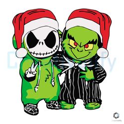 nightmare before grinchmas svg santa horror file digital cricut