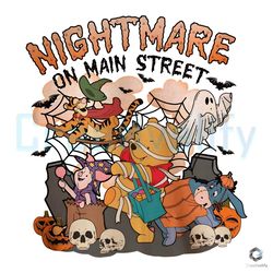 nightmare on main street png hallowen pooh vintage file