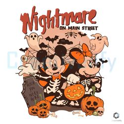 nightmare on main street svg mickey halloween digital file