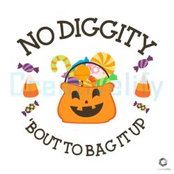 no diggity bout to bag it up svg pumpkin season digital file