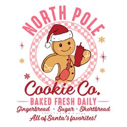 north pole cookie co baked svg merry xmas file