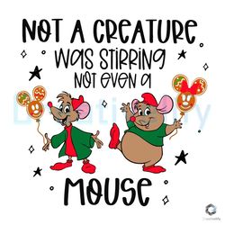 not a creature was stirring not even a mouse svg file