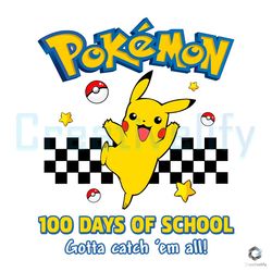 pokemon 100 days of school png funny teacher file