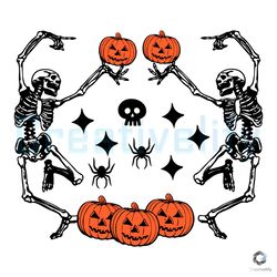 pumpkin skeleton halloween svg cricut files