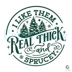 real thick and sprucey svg christmas tree cricut file