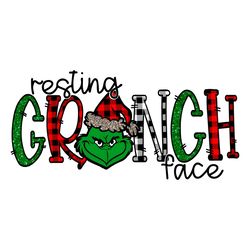 resting grinch face png merry grinchmas file design