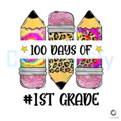 retro 1st grade pencil png 100 days of school file