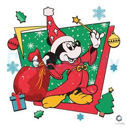 retro 90s mickey witch christmas svg sorcerers apprentice file