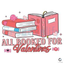 retro all booked for valentine svg file download