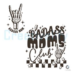 retro badass moms club svg sarcastic mom digital file