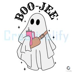 retro boo jee ghost svg halloween spooky vibe file download