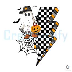 retro boy ghost pumpkin svg halloween vibes file