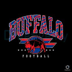 retro buffalo football nfl svg file digital download