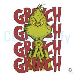 retro christmas grinch svg graphic design file download