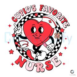 retro cupids favorite nurse svg happy valentine file