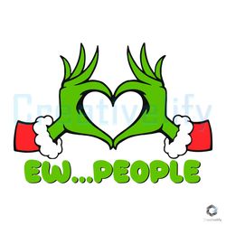 retro ew people grinch hand svg merry xmas file