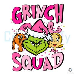 retro grinch squad svg pink christmas cricut file digital