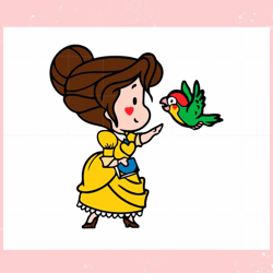 Baby Belle Disney SVG Beauty and the Beast Cutting Digital File,Disney svg, Mickey mouse,Princess, Movie