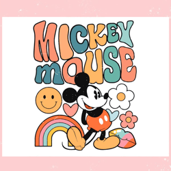 Retro Mickey Disney Classic Mickey Mouse Svg Cutting File,Disney svg, Mickey mouse,Princess, Movie