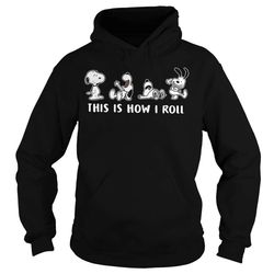 snoopy this is how i roll hoodie