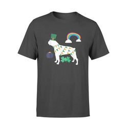 st patricks day   dog leprechaun boston terrier t-shirt