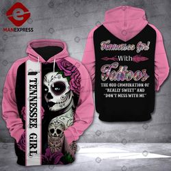 tennessee girl  ods all-over print unisex pullover hoodie