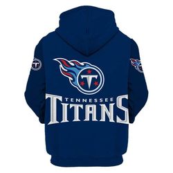 tennessee titans 3d printed hooded pocket pullover sweater