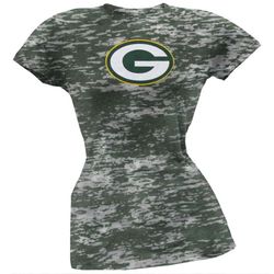 green bay packers &8211 logo burnout tie dye juniors t-shirt