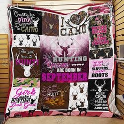 september girls hunting queens quilt pn522m9 block of gear