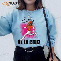 cartoon baseball player mlb elly de la cruz sweatshirt