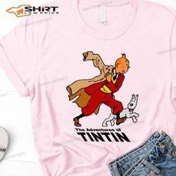 tintin reporter who travels the world t-shirt