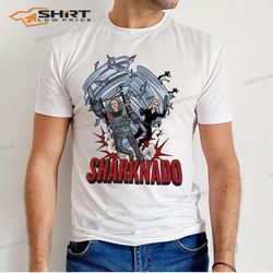 shark heroes sharknado t-shirt