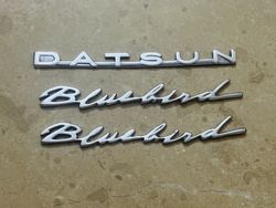 datsun bluebird 3 piece of emblem set