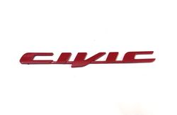 12 13 14 15 civic sedan 4 door rear emblem logo badge sign symbol in red